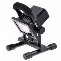 Projecteur LED Rechargeable 10W Portable IP65 Phare NOIR - Blanc Froid 6000K - 8000K - SILAMP
