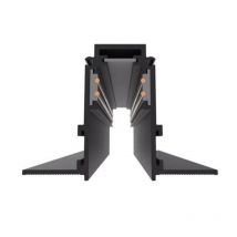 Rail Magnétique Encastré 48V 2m NOIR pour Enduit - SILAMP