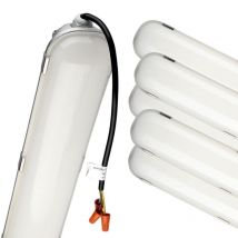 Réglette LED Étanche 120cm 60W Haut rendement 120lm/W LED Samsung (Pack de 6) - Blanc Froid 6000K - 8000K - SILAMP