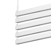 Réglette Suspendue LED Large 120cm 35W Argent (Lot de 5) - Blanc Froid 6000K - 8000K - Blanc Froid 6000K - 8000K - SILAMP