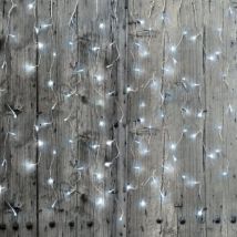 Rideau lumineux 360LED IP44 6M, 8 modes avec timer - Blanc Froid - SILAMP