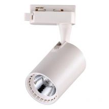 Spot LED sur Rail 20W 80° SMD Monophasé BLANC - Blanc Froid 6000K - 8000K - SILAMP