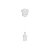 Suspension Ampoule E27 100cm Blanc Mat - SILAMP