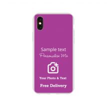 Personalised Mobile Flexi Phone Case, Apple - iPhone X