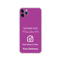Personalised Mobile Flexi Phone Case, Apple - iPhone 11 Pro Max