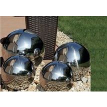 Decorative Stainless Steel Orbs 4 Pack