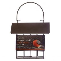 Double Suet Treat Bird Feeder Pewter By Tom Chambers