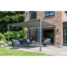 Pandora 3.6 x 3M Garden Pergola by Garden Must Haves Retractable Grey
