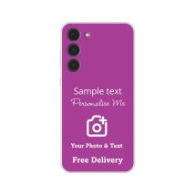 Personalised Mobile Flexi Phone Case, Samsung - Galaxy S23 Plus
