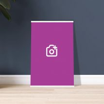 Personalised Premium Matte Paper Poster with Hanger, 60x90 cm / 24x36″ / Vertical - White wall hanger