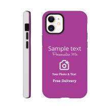 Personalised Mobile Tough Phone Case, Apple - iPhone 12 Mini