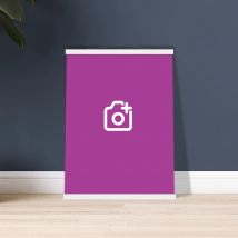 Personalised Premium Matte Paper Poster with Hanger, 45x60 cm / 18x24″ / Vertical - White wall hanger