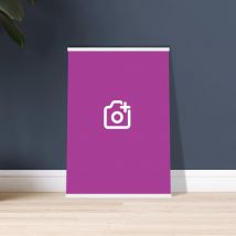 Personalised Premium Matte Paper Poster with Hanger, A1 (59.4 x 84.1 cm) / Vertical - White wall hanger