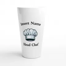 Personalised White Latte 17oz Ceramic Mug - Head Chef