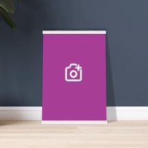 Personalised Premium Matte Paper Poster with Hanger, A2 (42 x 59.4 cm) / Vertical - White wall hanger