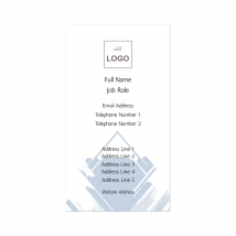 Personalised Business Card Vertical Premium, 5.5x8.5 cm / Light Green