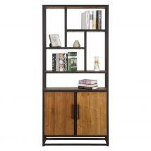 Estantería de madera de cedro reciclada y metal - Raffi - Rendez-Vous Déco