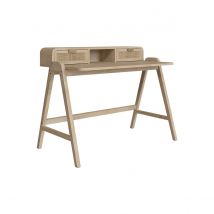 Escritorio Mindi en madera y caña - Khao - Rendez-Vous Déco