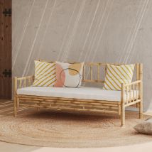 Canapé de jardin 3 places en bambou naturel - Vadella - Rendez-Vous Déco