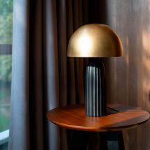 Lámpara de metal negro y dorado - Joy - Rendez-Vous Déco