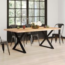 Rechteckiger Tisch aus massivem Akazienholz für 6 Personen - Gia - Rendez-Vous Déco