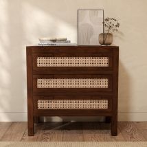 Comoda de madera de mango y mimbre - Tiki - Rendez-Vous Déco