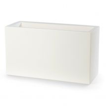 Fioriera Rettangolare colore Bianco 79x30 CM H 30 mod. Schio Cassa