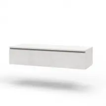 Base con top 1 cassetto ASTRA L.120 P.45 H.27 cm colore bianco pietra