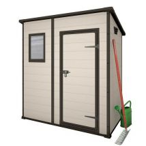 Keter Casetta da Giardino in Resina Manor Pent 6 x 4 Box Esterno Grigio o Beige Colore: Beige