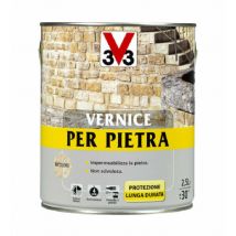 V33 Vernice per Pietra Muri Pavimento Pittura Incolore Impermeabilizzante Formato: Lt 1