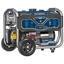 Generatore di Corrente a Benzina 4T 6.5 Hp con Ruote 15 Lt AVR Hyundai 65000