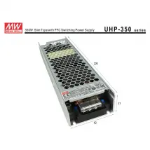 Alimentatore MW MEAN WELL CV 12V 350W 29,2A Senza Ventola UHP-350-12 Trasformatore Da AC 220V A DC 12V Per Luci Led Interno