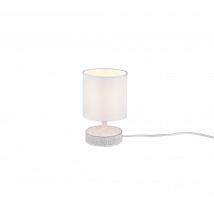 Lampada Tavolo Abat Jour Elegante Moderna Ceramica Bianco Marie GD Trio