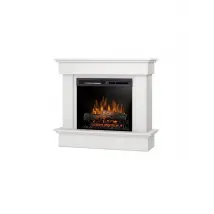 Caminetto elettrico a libera installazione a LED - 23" - Bianco opaco - 100,5 x 89 x 33,5 - TORMES