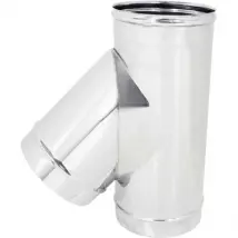 TUBO A TEE 135 ° MMF ACCIAIO INOX AISI 304 CM 25