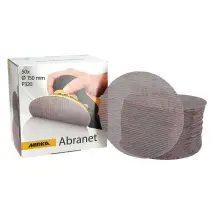 DISCO ABRASIVO CIRCOLARE 'ABRANET' Ø 150 mm - grana 120- 50 pezzi - MIRKA