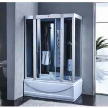 Cabina doccia idromassaggio, cromoterapia, touch screen, full optional 135x80cm Sicorage Xulus