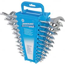 SET CHIAVI COMBINATE 22 PZ INGLESI STELLA E FISSA 6-22mm e 1/4 -7/8 SILVERLINE