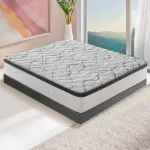Materasso Singolo 100x200 - In schiuma HR - Alta densità - Ortopedico e Indeformabile - Altezza 15 cm