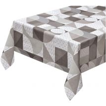 Tovaglia Cucina Antimacchia Plastificata 140x300 Cm Cerata Copritavolo Design Geometrico