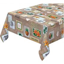 Tovaglia Cucina Antimacchia Plastificata 140x400 Cm Cerata Copritavolo Natura Vaso Annaffiatoio