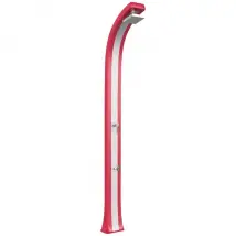 Doccia Tradizionale In Polietilene Spring Plus Con Miscelatore E Lavapiedi Colore Rosso/Inox Cv-B125/3027-I