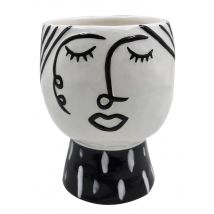 Vaso elegante, Porcellana, Colore Bianco, Misure: 15 x 15 x 19 cm