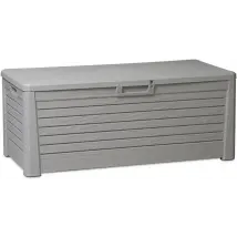 Baule da Esterno Interno Multiuso in Resina Florida Warm Grey 550 Litri