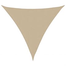 Parasole a Vela Oxford Triangolare 5x5x5 m Beige