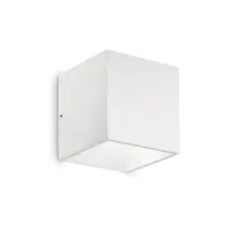 Applique Moderna Rubik Alluminio Bianco Led 8,5W 4000K Luce Naturale