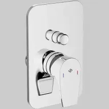 MISCELATORE DOCCIA INCASSO CON DEVIATORE BING Completo Cromo TEOREMA