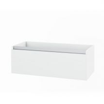 Base portalavabo 1 cassetto L.100 P.45 H.35 cm AURORA colore bianco