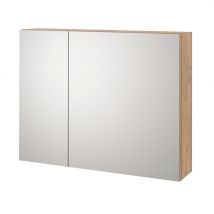 Specchio Contenitore 2 ante LARISSA-S colore rovere miele