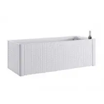 FIORIERA NATURAL DELUX BIANCA RETTANGOLARE cm.100x43x33h. lt.90 STEFANPLAST